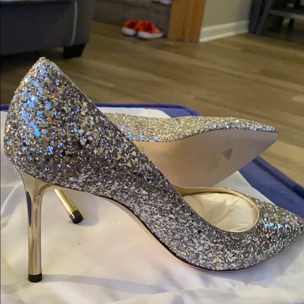 Jimmy Choo Shoes Romy Glitter Pumps